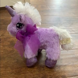 Plush Purple Unicorn Toy